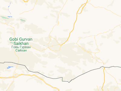 Map showing location of Dalandzadgad (43.57083, 104.425)