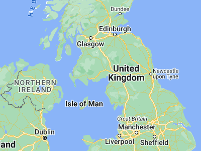 Map showing location of Dalbeattie (54.93278, -3.82271)