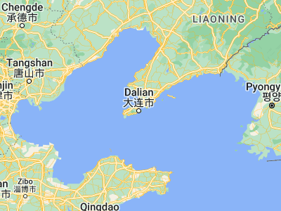 Map showing location of Dalianwan (39.02861, 121.695)