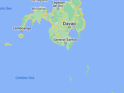 Map showing location of Daliao (5.86111, 124.95333)