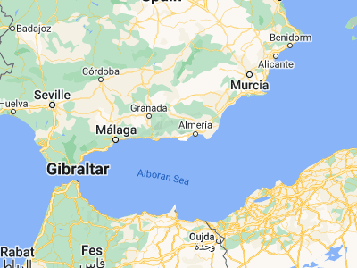 Map showing location of Dalías (36.82179, -2.87138)