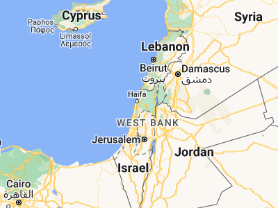 Map showing location of Dāliyat el Karmil (32.69383, 35.04686)