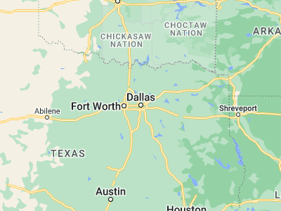 Map showing location of Dallas (32.78306, -96.80667)
