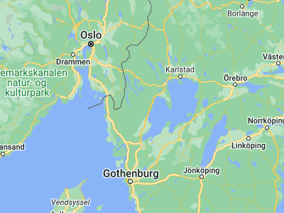 Map showing location of Dals Långed (58.91667, 12.3)