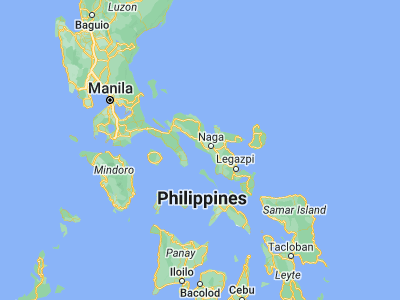 Map showing location of Dalupaon (13.5517, 122.9457)