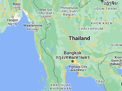 Map showing location of Dan Chang (14.84183, 99.69756)