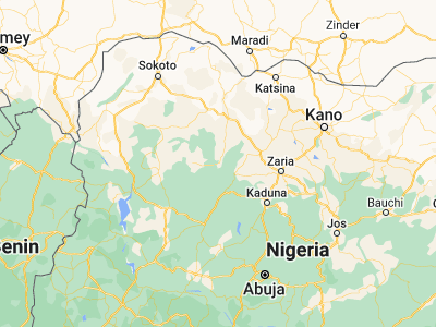 Map showing location of Dan Sadau (11.29621, 6.4952)