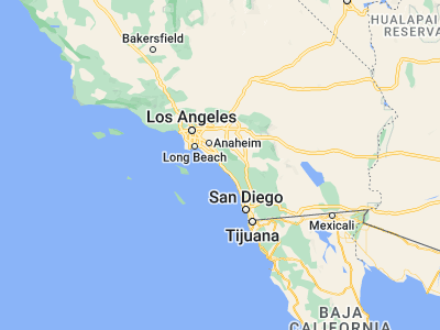 Map showing location of Dana Point (33.46697, -117.69811)
