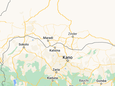 Map showing location of Dankama (13.29782, 7.79492)