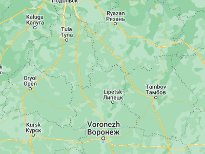 Map showing location of Dankov (53.25155, 39.15553)