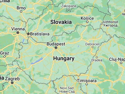 Map showing location of Dány (47.52, 19.544)