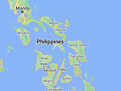 Map showing location of Dapdap (12.2155, 123.7662)