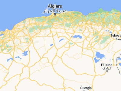 Map showing location of Dar Chioukh (34.89638, 3.48543)