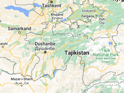 Map showing location of Darband (38.86776, 69.96642)