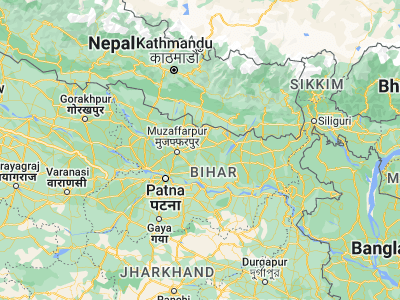 Map showing location of Darbhanga (26.15216, 85.89707)