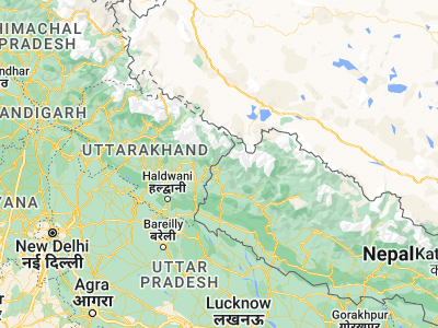 Map showing location of Dārchulā (29.84121, 80.52874)