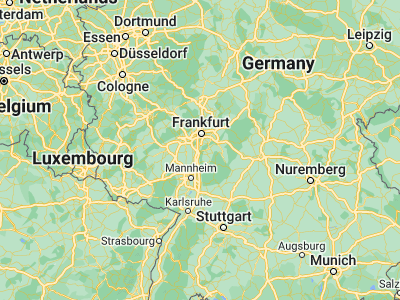 Map showing location of Darmstadt (49.87056, 8.64944)