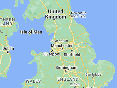 Map showing location of Darwen (53.69803, -2.46494)