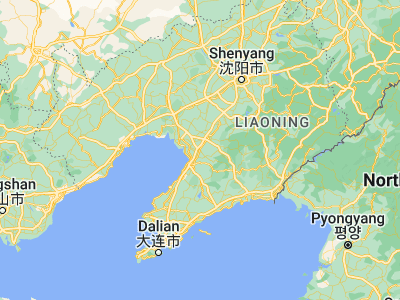 Map showing location of Dashiqiao (40.63732, 122.50251)