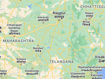 Map showing location of Dasnapur (19.65399, 78.51213)