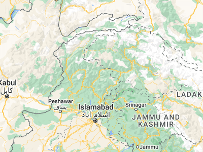 Map showing location of Dasu (35.29169, 73.2906)