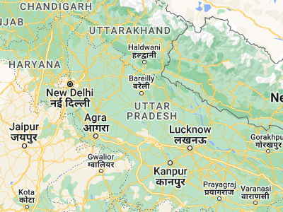 Map showing location of Dātāganj (28.0252, 79.40528)