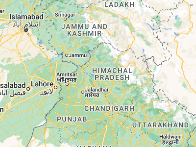 Map showing location of Daulatpur (32.05705, 76.26097)