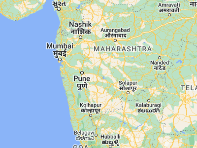 Map showing location of Daund (18.46667, 74.6)