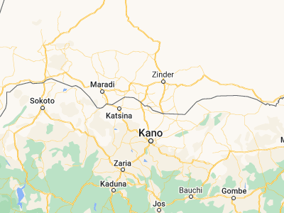 Map showing location of Daura (13.03594, 8.31631)