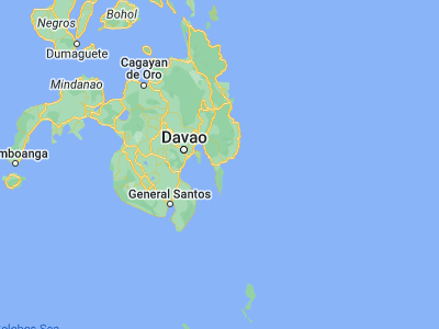 Map showing location of Davan (6.91487, 126.15323)