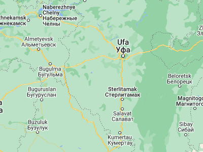 Map showing location of Davlekanovo (54.22145, 55.03434)