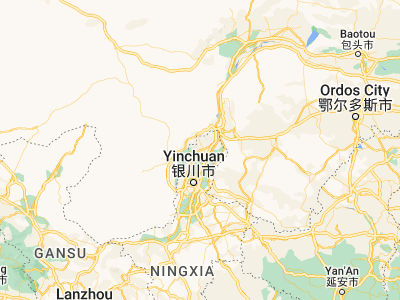 Map showing location of Dawukou (39.04194, 106.39583)