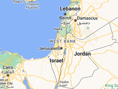 Map showing location of Dayr Abū Mash‘al (31.99881, 35.06844)