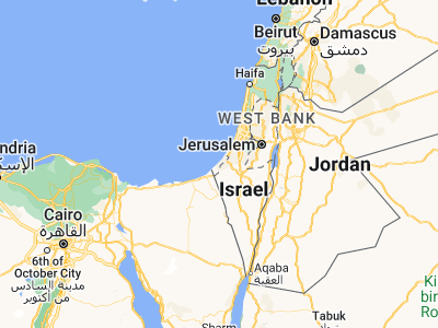 Map showing location of Dayr al Balaḩ (31.41783, 34.35033)