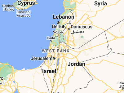 Map showing location of Dayr Yūsuf (32.49116, 35.79873)