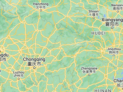 Map showing location of Dazhou (30.87887, 108.49841)