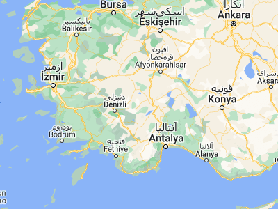 Map showing location of Dazkırı (37.91861, 29.86056)