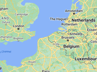 Map showing location of De Panne (51.09793, 2.59368)
