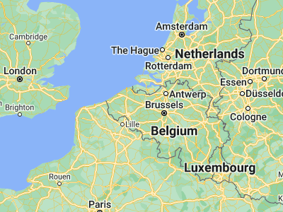Map showing location of De Pinte (50.99339, 3.64747)