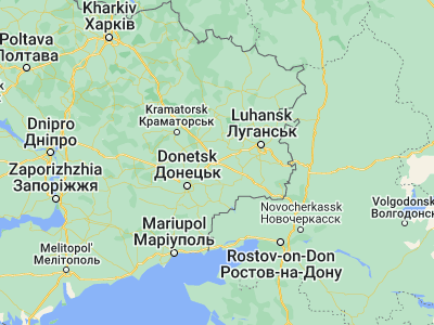 Map showing location of Debal’tsevo (48.34072, 38.4049)