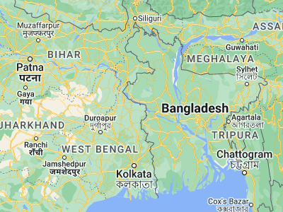 Map showing location of Debīpur (24.25029, 88.61824)