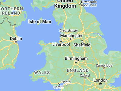 Map showing location of Deeside (53.20053, -3.03841)