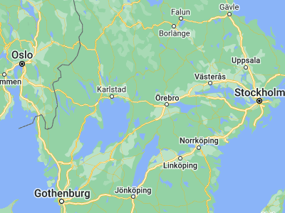 Map showing location of Degerfors (59.23797, 14.43077)