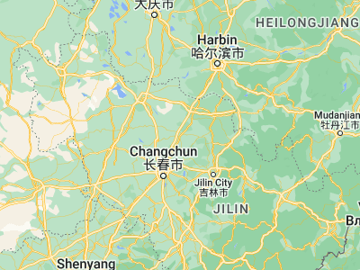 Map showing location of Dehui (44.53333, 125.7)