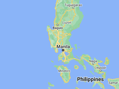 Map showing location of Del Pilar (15.027, 120.6968)