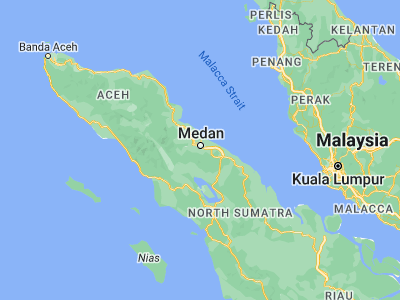 Map showing location of Deli Tua (3.5078, 98.6839)