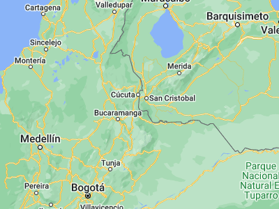 Map showing location of Delicias (7.56505, -72.44754)