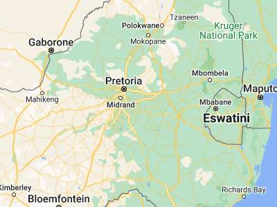 Map showing location of Delmas (-26.1466, 28.68322)