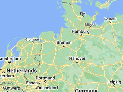 Map showing location of Delmenhorst (53.0511, 8.63091)