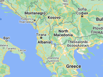 Map showing location of Delogožda (41.25722, 20.72361)